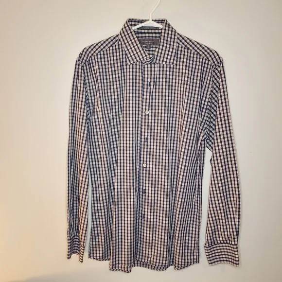 Men's Checked Harry Rosen Button Down - Picture 2 of 4